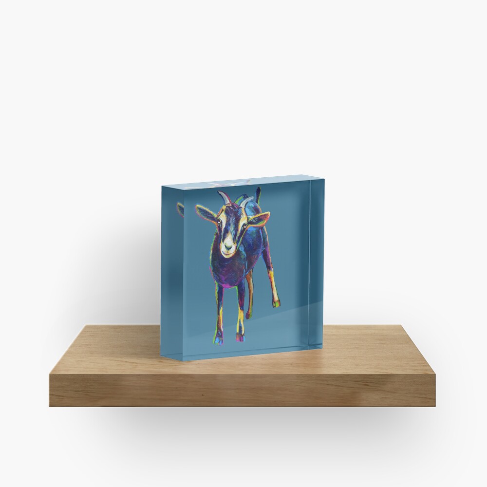 Gertie the Goat, Star of the Show Acrylic Block