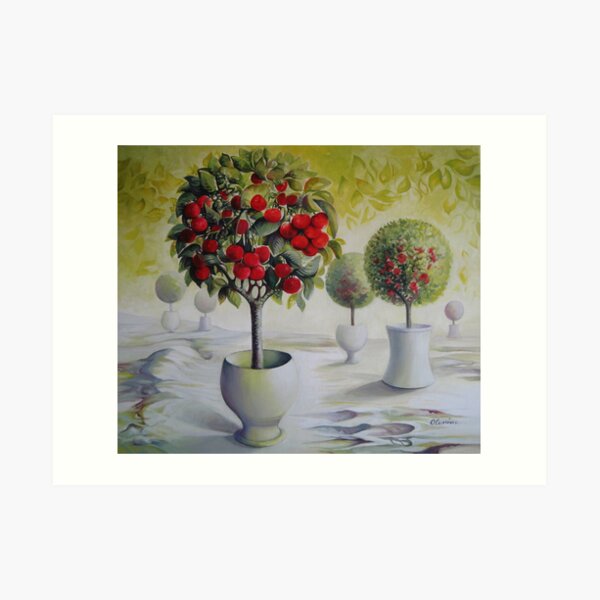Cherry orchard Art Print