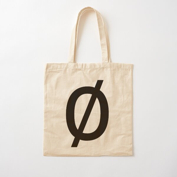 Empty Set - Unicode Character “∅” (U+2205) Cotton Tote Bag