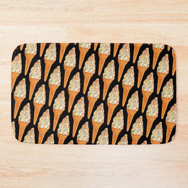 Item preview, Sprinkle Ice Cream Pattern - Black designed and sold by Kelly  Gilleran.