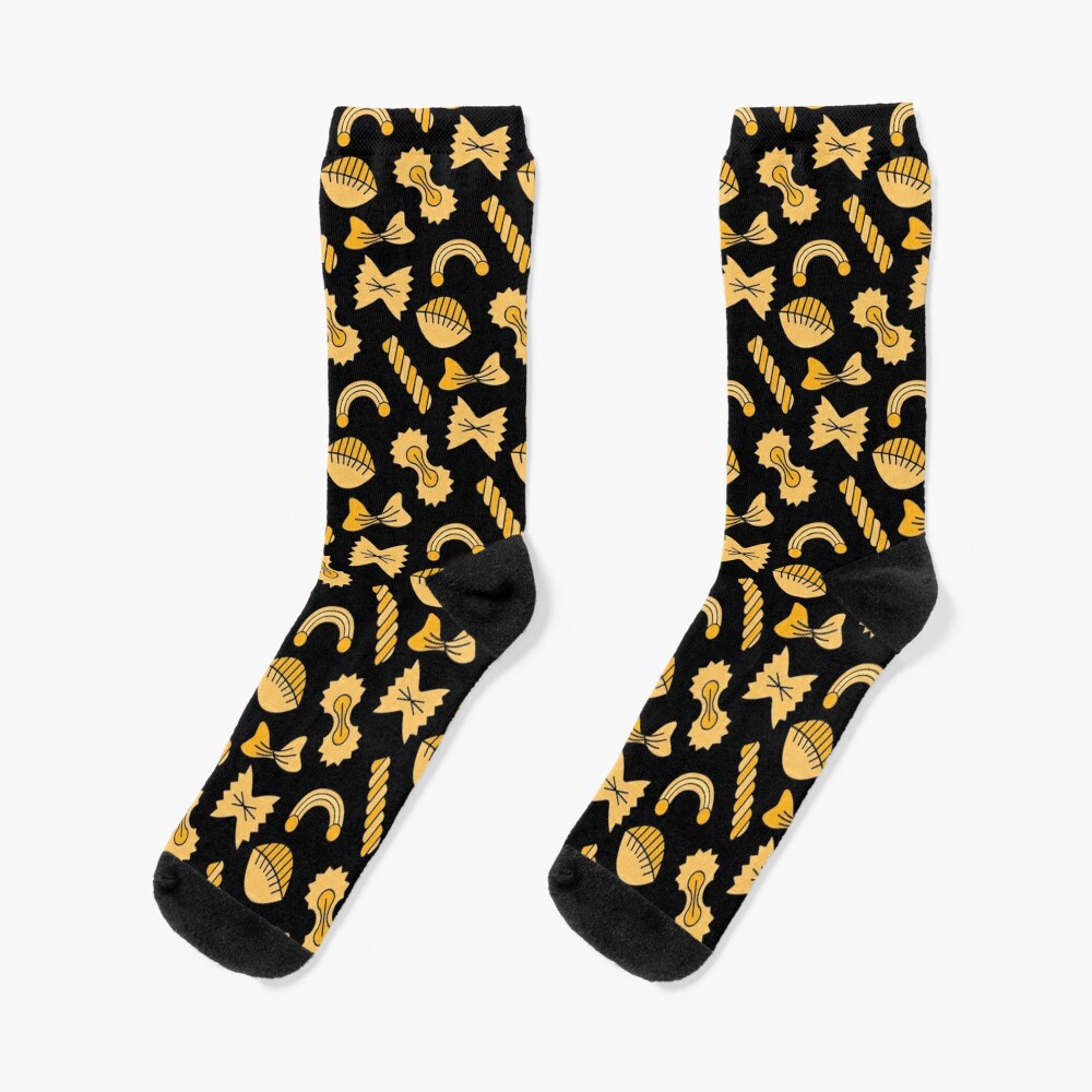 Pasta pattern. Socks