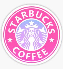 Pink Starbucks Logo Stickers | Redbubble