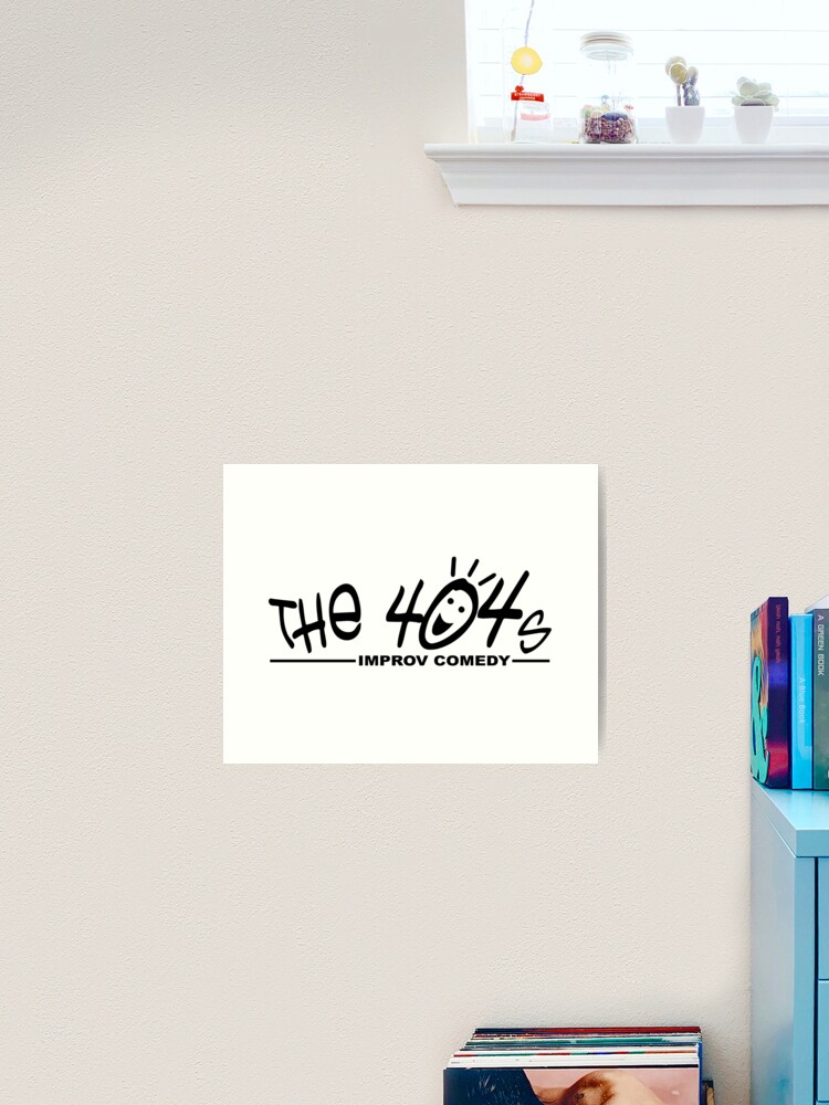 Thumbnail 1 of 3, Art Print, The 404s Logo - Black designed and sold by the404s.