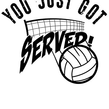 Custom Funny Volleyball Served Hot Perfect Teen Players T Shirt