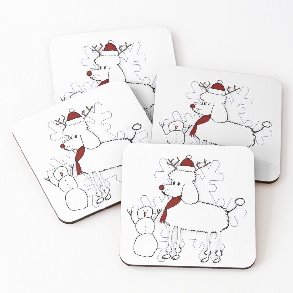 Item preview, Christmas Poodle dog designed and sold by ritmoboxers.
