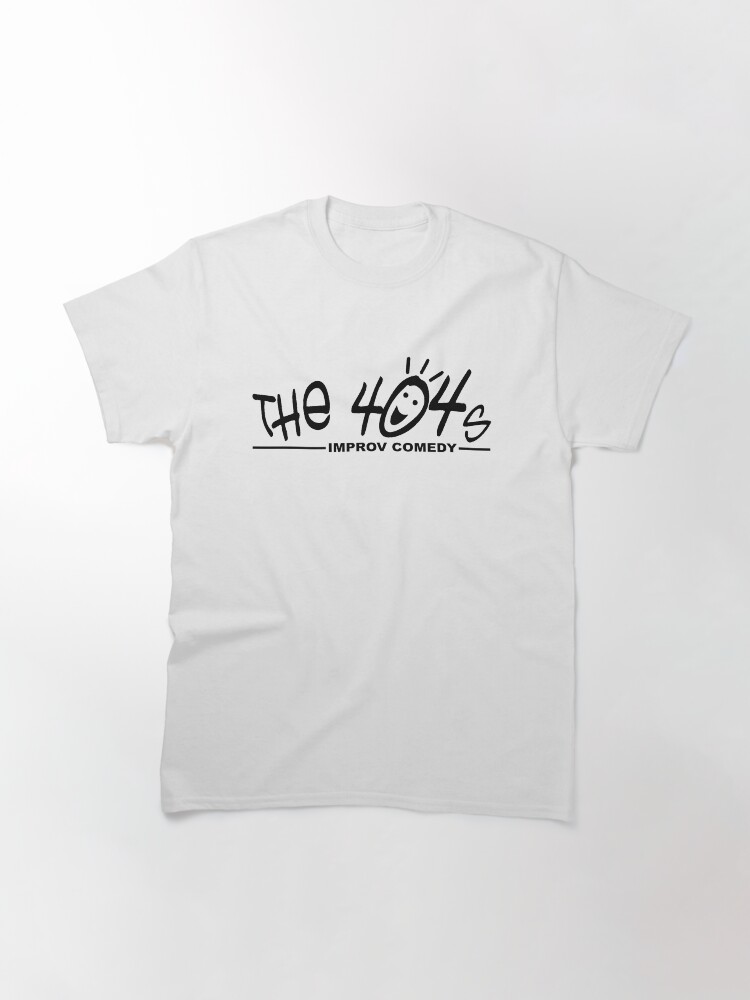 Thumbnail 3 of 7, Classic T-Shirt, The 404s Logo - Black designed and sold by the404s.