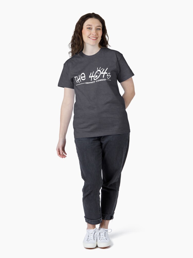 Thumbnail 4 of 7, Classic T-Shirt, The 404s Logo - White designed and sold by the404s.