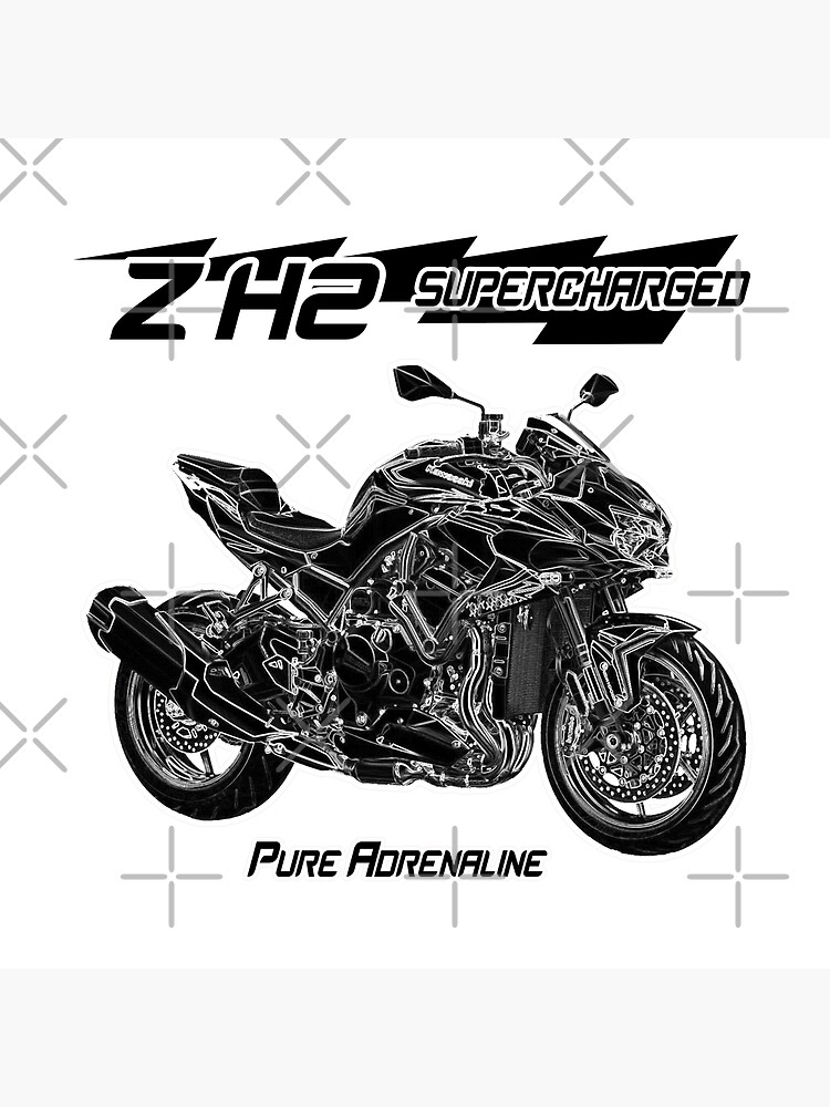 Z H2 Supercharged Custom Design Greeting Card By Allinall777