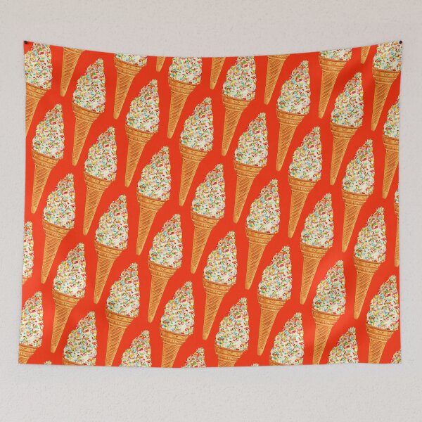Item preview, Sprinkle Ice Cream Pattern - Red designed and sold by Kelly  Gilleran.