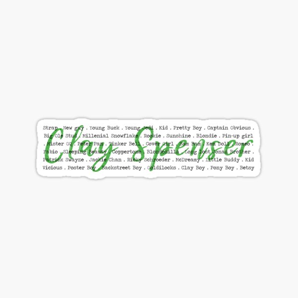 "Clay Spenser's nicknames SEAL Team S12" Sticker for Sale by