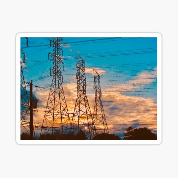 Power Sunset Sticker