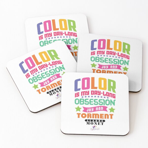 Item preview, Color is My Day Long Obsession Joy and Torment -Claude Monet designed and sold by coloringbliss.