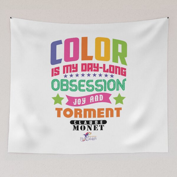 Item preview, Color is My Day Long Obsession Joy and Torment -Claude Monet designed and sold by coloringbliss.