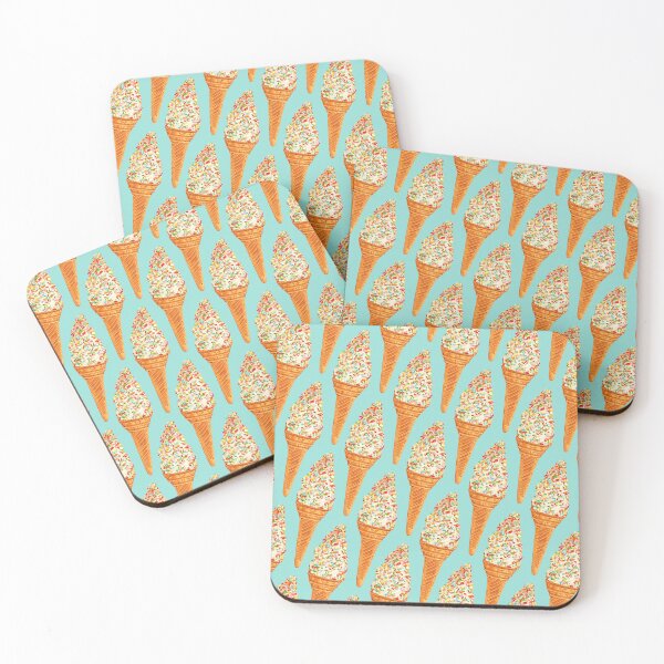 Item preview, Sprinkle Ice Cream Pattern - Blue designed and sold by Kelly  Gilleran.
