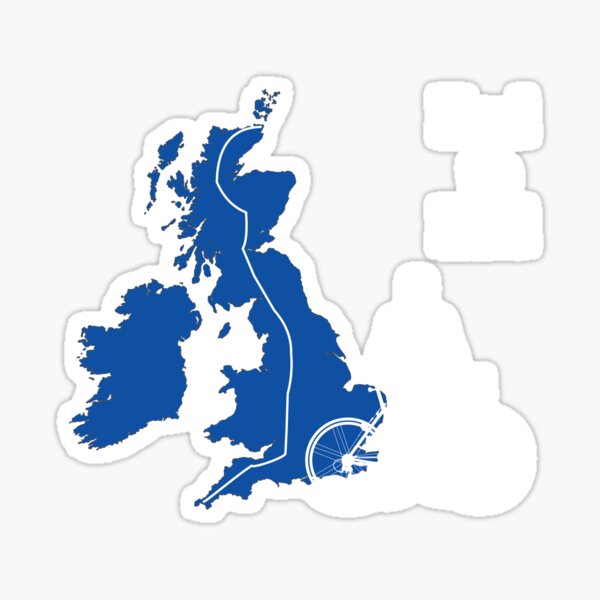 Item preview, End to End cycle challenge (blue/white) designed and sold by cycleexplorers.