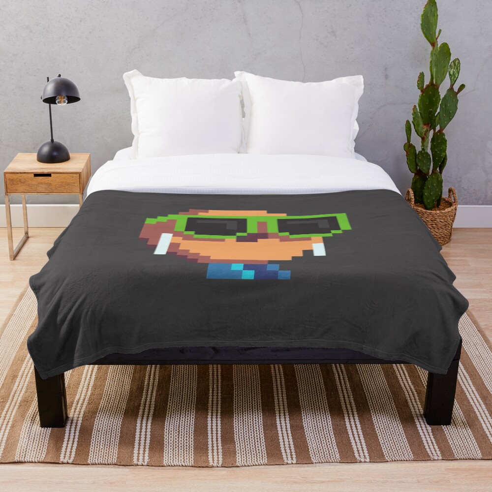 Lou Bagel Logo Throw Blanket