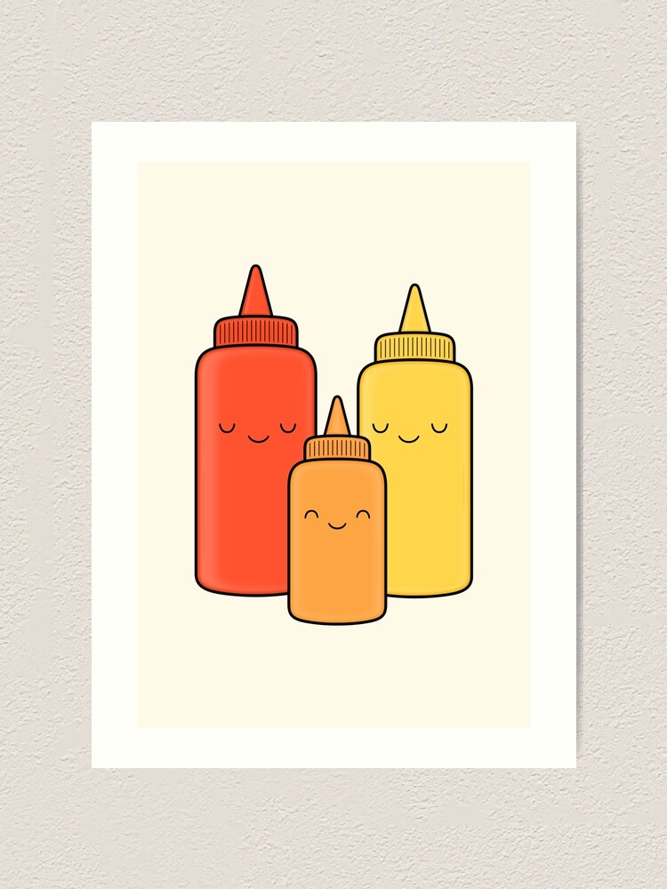 "Ketchup & Mustard Baby" Art Print for Sale by kimvervuurt Redbubble