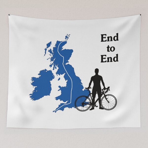 Item preview, End To End Cycle Challenge (blue/black) designed and sold by cycleexplorers.