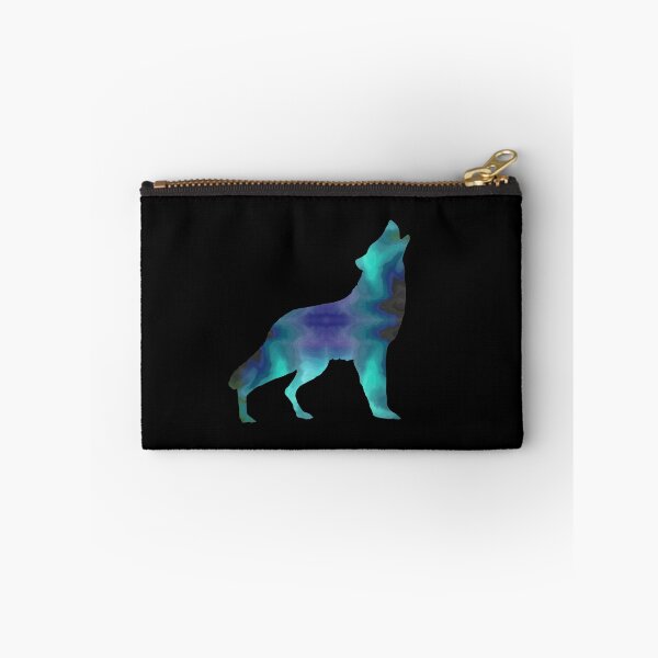 Item preview, Blue Green Dark Howling Wolf designed and sold by FaithAndForest.
