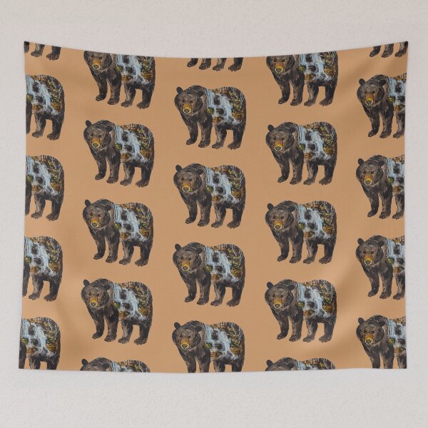 Item preview, Pennsylvania Black bear and Mountains designed and sold by bluejayknits.