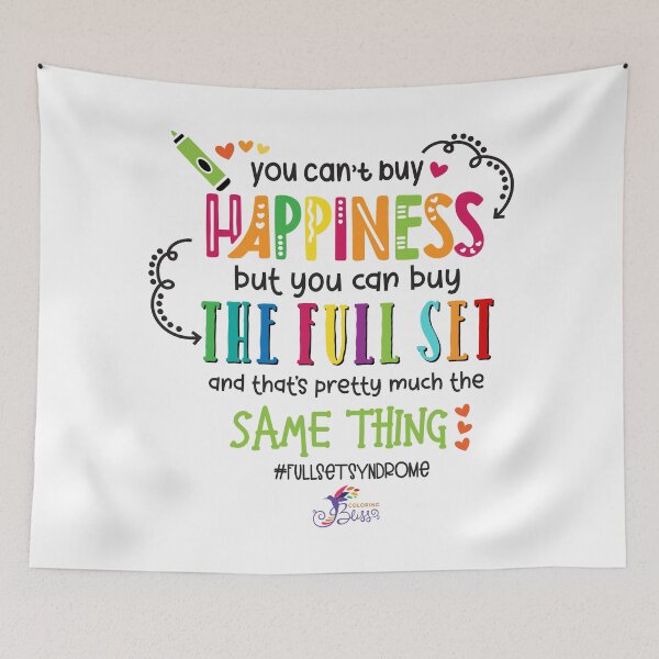Item preview, You cannot buy happiness, but you can buy all the colors in a set and that's pretty much the same thing. designed and sold by coloringbliss.