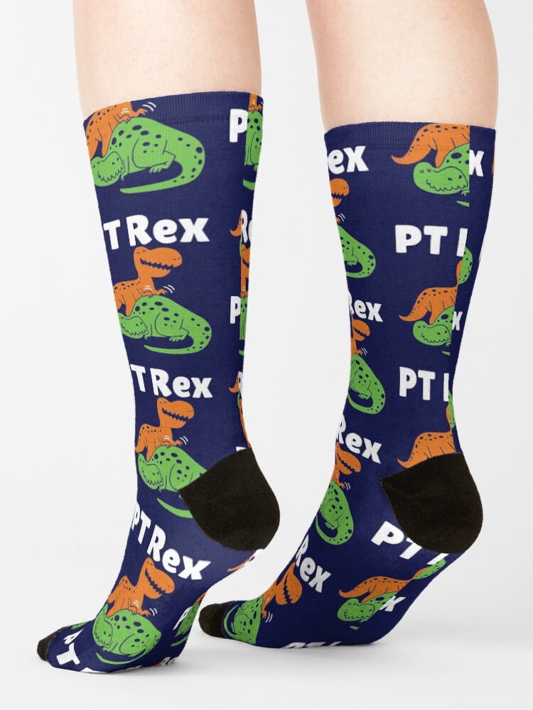 "Physical Therapist PT Rex" Socks for Sale by jaygo Redbubble