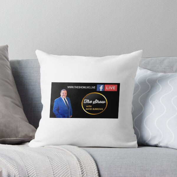 The Show with David Burrows Card Throw Pillow