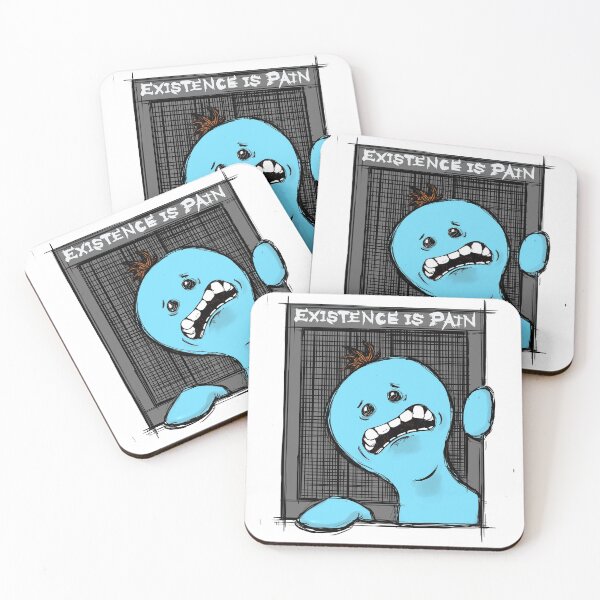 Existence is Pain Coasters (Set of 4)