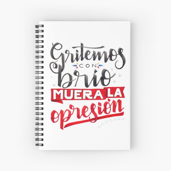 Gritemos con brio Venezuela Spiral Notebook