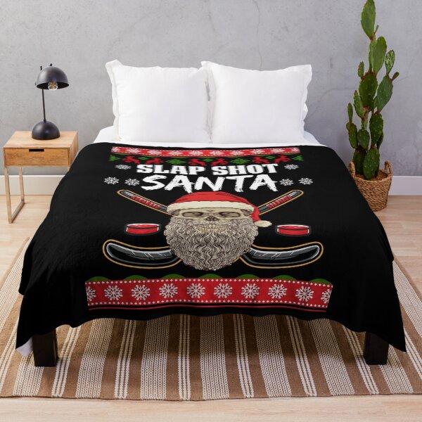 Item preview, Slap Shot Santa Hockey Ugly Christmas Design designed and sold by 4Craig.