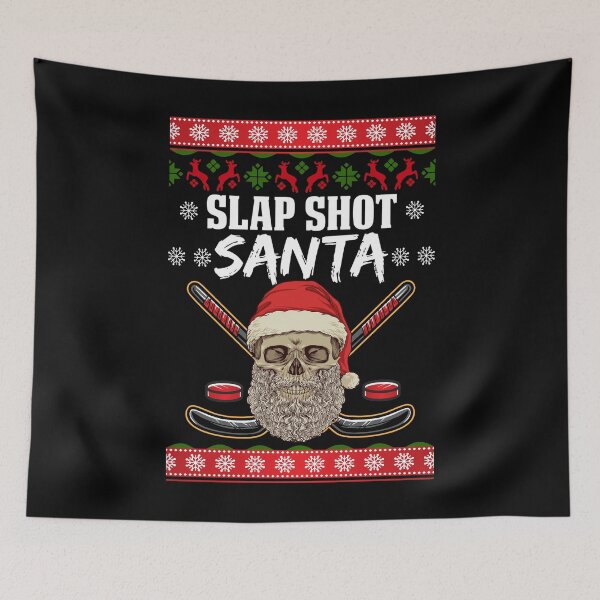 Item preview, Slap Shot Santa Hockey Ugly Christmas Design designed and sold by 4Craig.