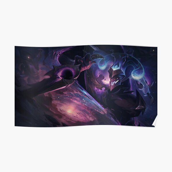 Dark Star Shaco Splash Art - League of Legends Poster