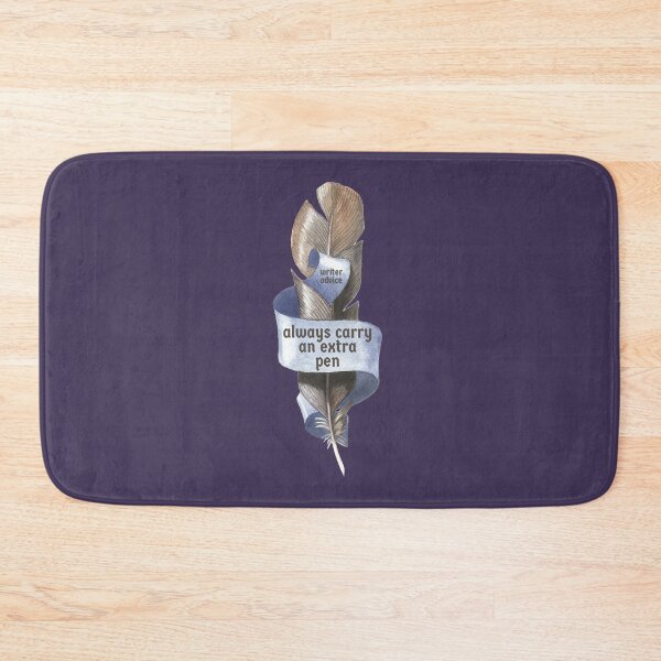 Item preview, Writer advice extra pen feather quill blue designed and sold by GrammarDance.