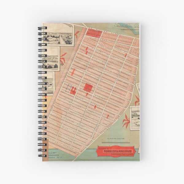 Cadastral map of Victoria Park, 1890, State Library of Western Australia Spiral Notebook