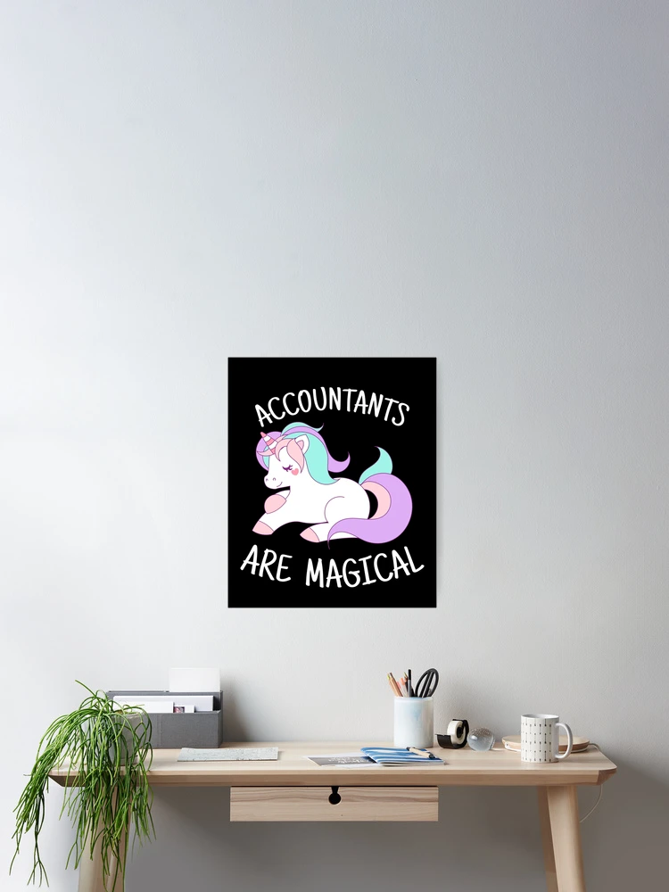 Imagen 2 de 3, Póster con la obra Unicorn Accountants Are Magical, diseñada y vendida por Ripper19.