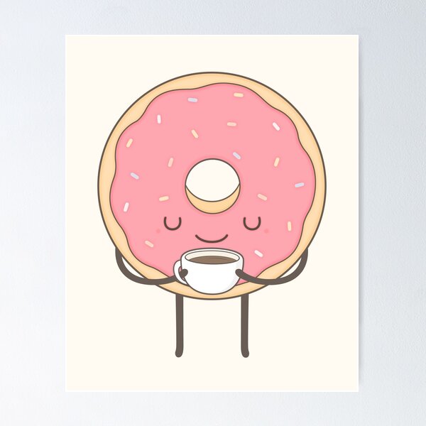 Item preview, donut loves coffee designed and sold by kimvervuurt.