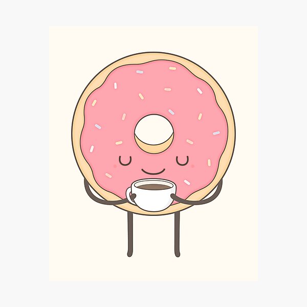 Item preview, donut loves coffee designed and sold by kimvervuurt.