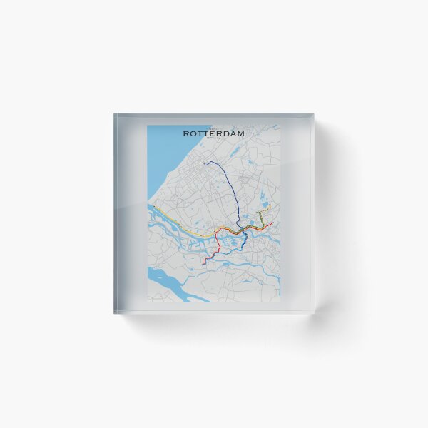 Item preview, Rotterdam Transit Map designed and sold by CPTVDesign.