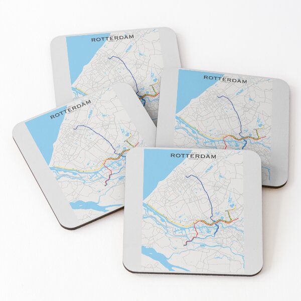 Item preview, Rotterdam Transit Map designed and sold by CPTVDesign.