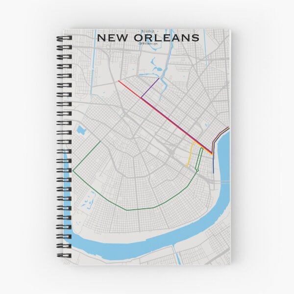 Item preview, New Orleans Transit Map designed and sold by CPTVDesign.