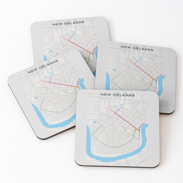 Item preview, New Orleans Transit Map designed and sold by CPTVDesign.