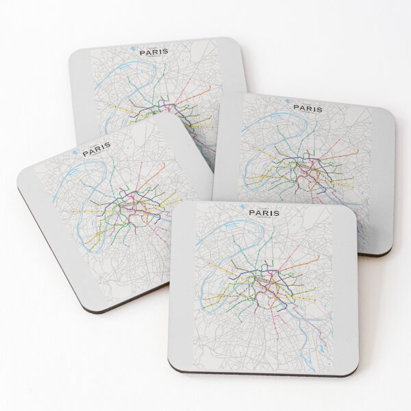 Item preview, Paris Transit Map designed and sold by CPTVDesign.