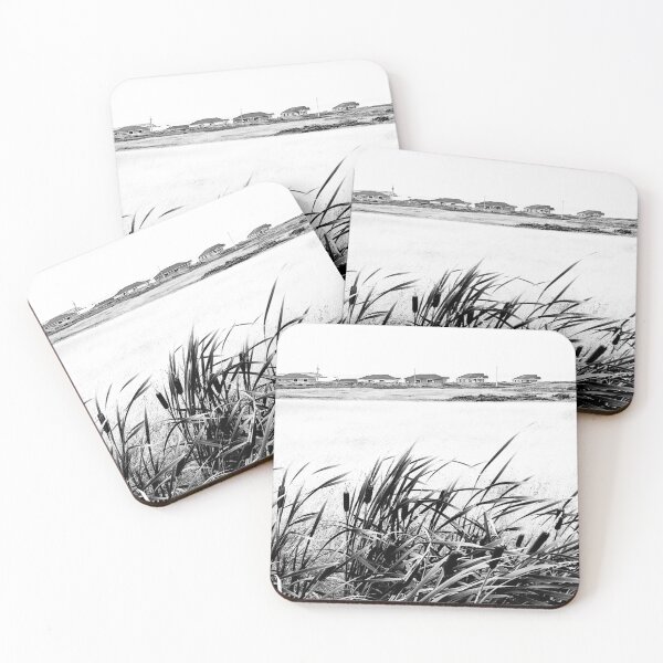 Item preview, cattail black and white designed and sold by Natalie Stark.