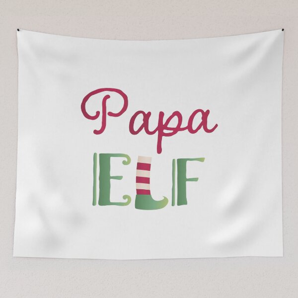 Item preview, Official Papa Elf family tee white designed and sold by piastrelli.