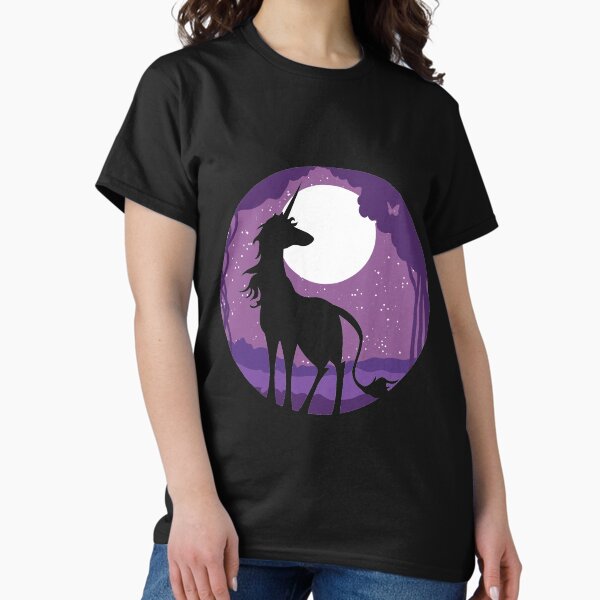Vista previa del artículo con la obra «Unicornio Luna en el bosque», diseñado y vendido por samohtlion.