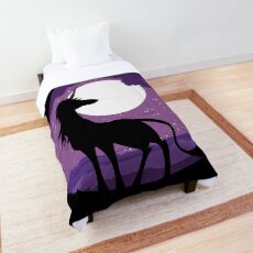 Unicorn Moon in the Woods Comforter