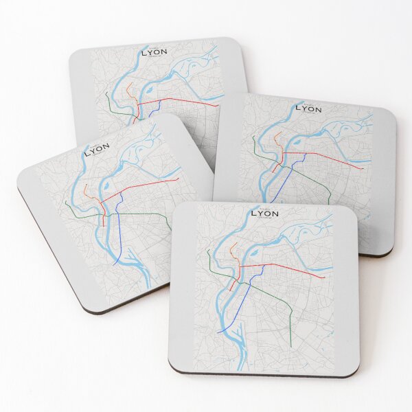 Item preview, Lyon Transit Map designed and sold by CPTVDesign.