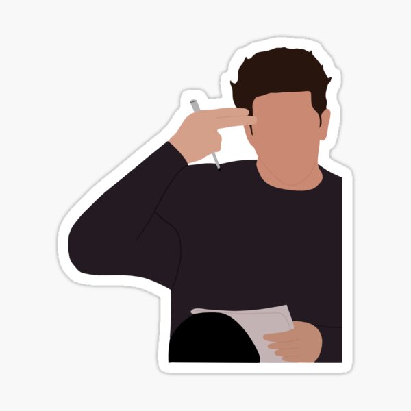 Ross Geller unagi sticker Sticker