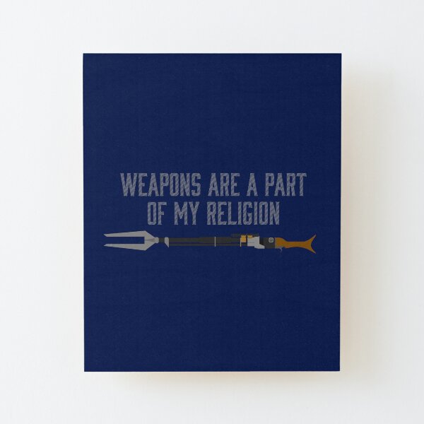 Weapons Wood Mounted Print