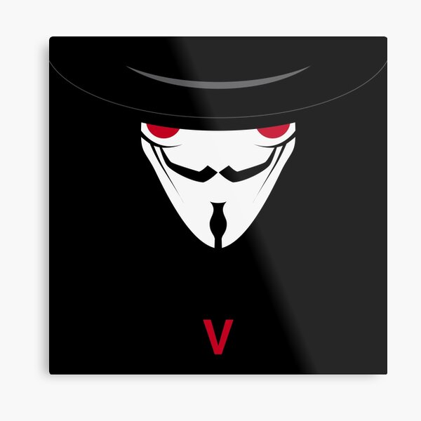 Art Mural Sur Le Theme V Pour Vendetta Redbubble